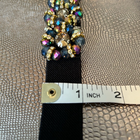 Rhinestone and multicoloured bead belt - Picture 4 of 9